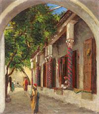 Arabische Gasse ., Johann Georg Grimm